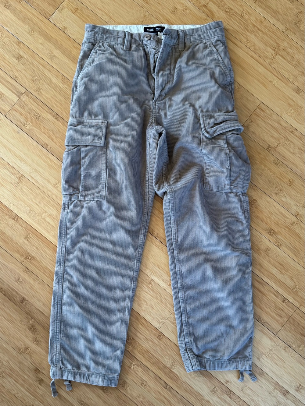 Vans Tan Corduroy Cargo Pants for Men
